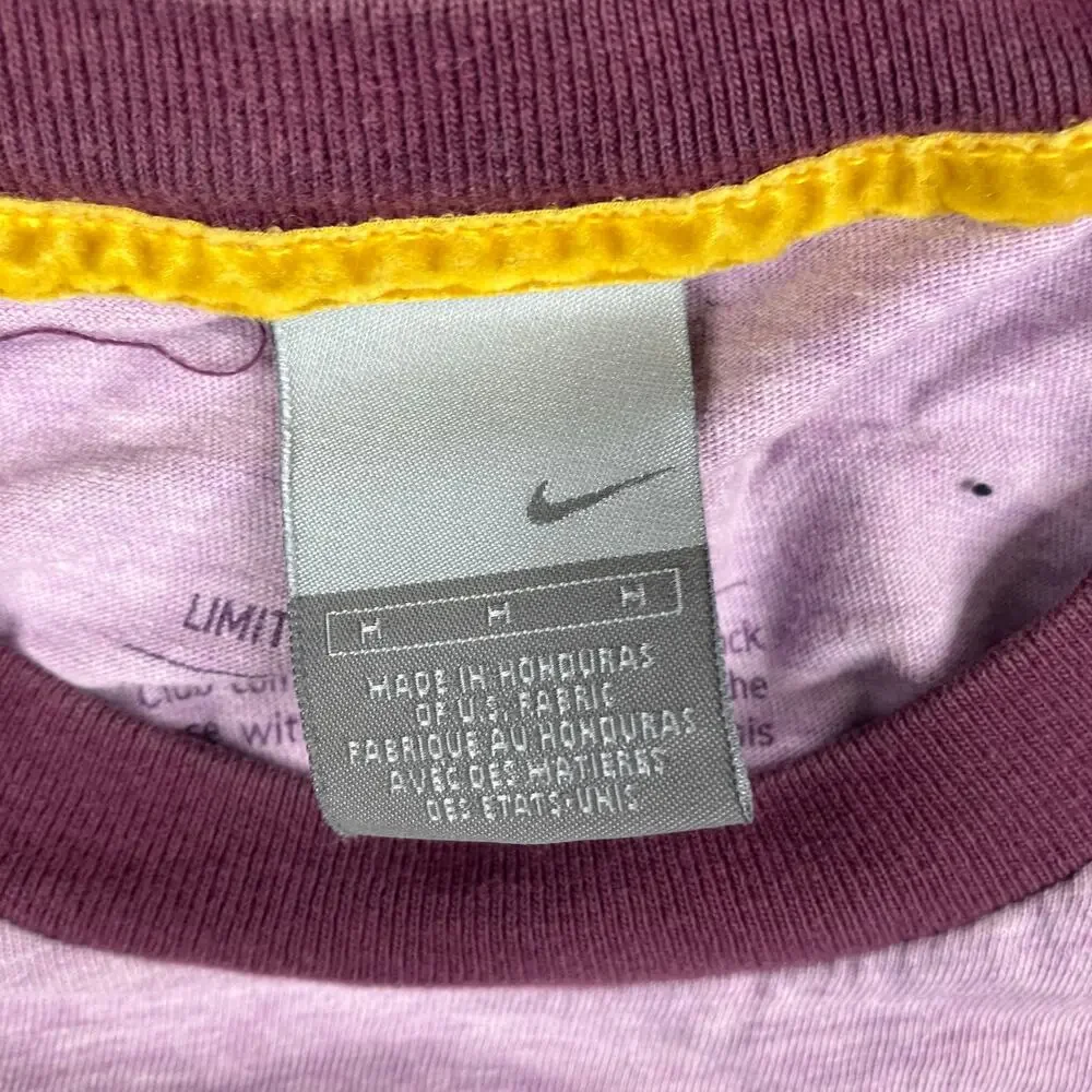 Nike Oregon Shirt Womens M Purple Long‎ Sleeve Tree Graphic Raglan Tee